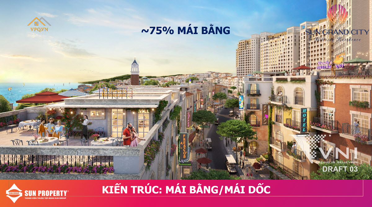 Kiến tr&uacute;c 2 loại m&aacute;i phổ biến của Shophouse Địa Trung Hải